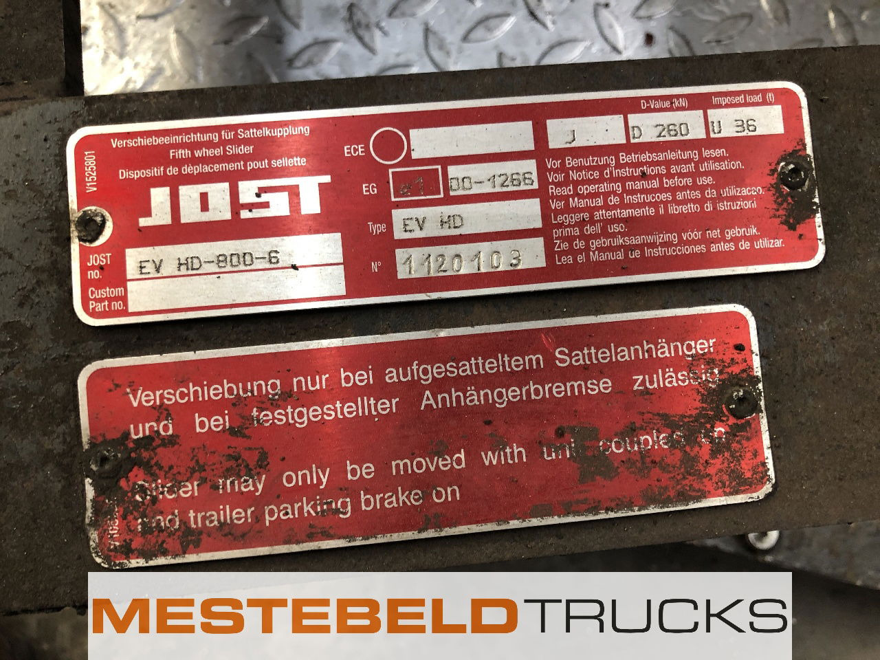 JOST Jost schuifschotel 3,5 inch - Frame/ Châssis pour Camion: photos 3 JOST Jost schuifschotel 3,5 inch - Frame/ Châssis pour Camion: photos 3