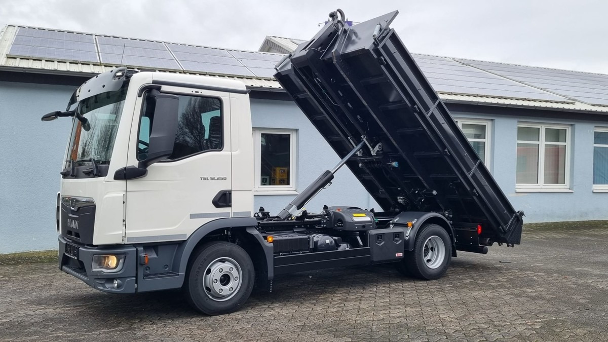 Camion ampliroll neuf MAN TGL 12.250 BL NEU City Abrollkipper PowerMatic: photos 9