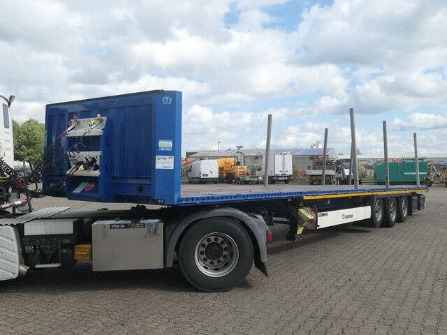 Krone SD, Containerverschlüsse, Luft-Lift, BPW, Rungen - Semi-remorque plateau: photos 2 Krone SD, Containerverschlüsse, Luft-Lift, BPW, Rungen - Semi-remorque plateau: photos 2
