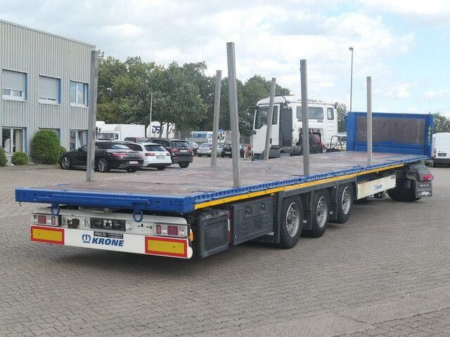 Krone SD, Containerverschlüsse, Luft-Lift, BPW, Rungen - Semi-remorque plateau: photos 4 Krone SD, Containerverschlüsse, Luft-Lift, BPW, Rungen - Semi-remorque plateau: photos 4