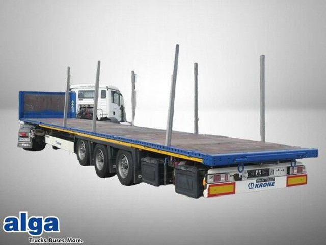 Krone SD, Containerverschlüsse, Luft-Lift, BPW, Rungen - Semi-remorque plateau: photos 1 Krone SD, Containerverschlüsse, Luft-Lift, BPW, Rungen - Semi-remorque plateau: photos 1