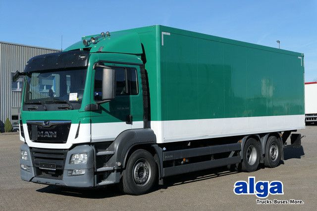 MAN 26.420 TGS LL 6x2, Intarder, LBW 2.5to., Gelenkt - Camion fourgon: photos 1 MAN 26.420 TGS LL 6x2, Intarder, LBW 2.5to., Gelenkt - Camion fourgon: photos 1