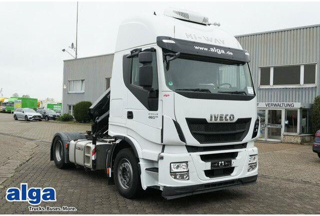 Iveco 460 Stralis 4x2, Kran HMF 1320K3, Hydr., Klima - Tracteur routier: photos 2 Iveco 460 Stralis 4x2, Kran HMF 1320K3, Hydr., Klima - Tracteur routier: photos 2