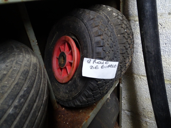 2 Roues de brouette, 2 Roues de diable, Jante plastique - Roue complète pour Tracteur agricole: photos 2 2 Roues de brouette, 2 Roues de diable, Jante plastique - Roue complète pour Tracteur agricole: photos 2