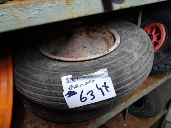 2 Roues de brouette, 2 Roues de diable, Jante plastique - Roue complète pour Tracteur agricole: photos 3 2 Roues de brouette, 2 Roues de diable, Jante plastique - Roue complète pour Tracteur agricole: photos 3