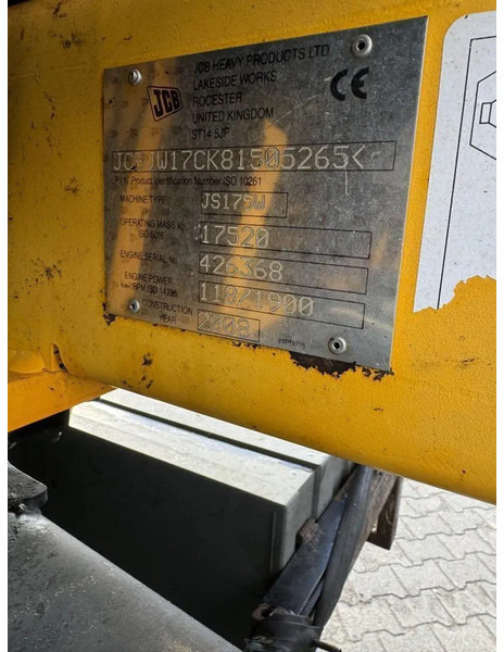 Pelle sur pneus JCB JS175W 2008 NL Machine!: photos 10
