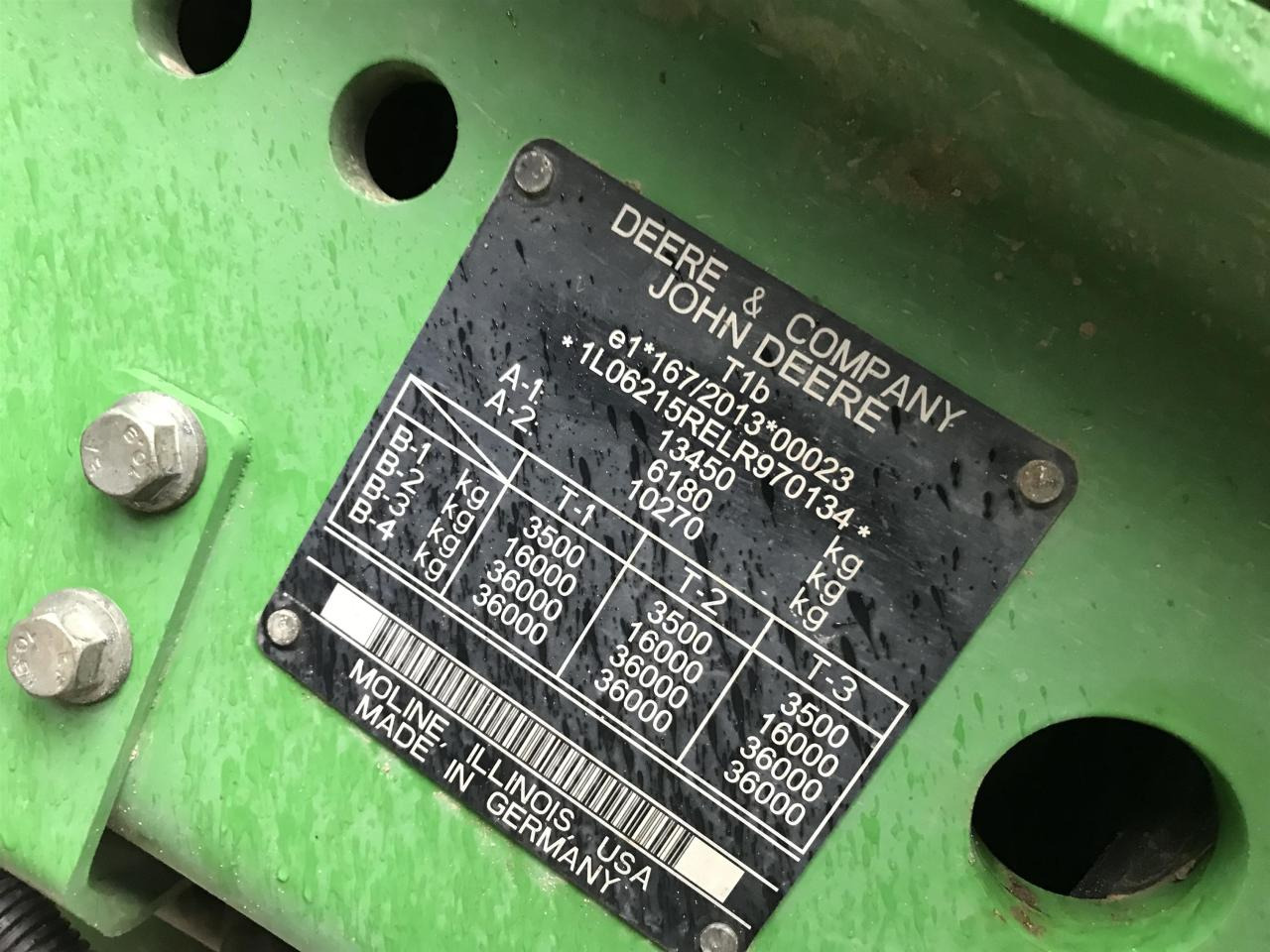 Tracteur agricole John Deere 6215R: photos 11