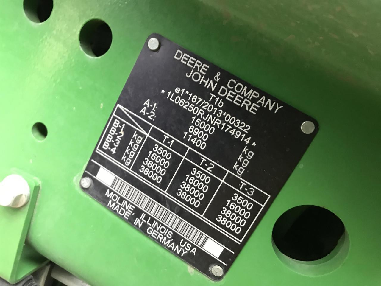 Tracteur agricole John Deere 6R 250: photos 12