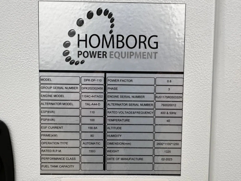 Groupe électrogène neuf Perkins 1104C-44TAG2 Leroy Somer 110 kVA Silent generatorset LOADSHARING / SYNCHRONISING TO GRID: photos 5 Groupe électrogène neuf Perkins 1104C-44TAG2 Leroy Somer 110 kVA Silent generatorset LOADSHARING / SYNCHRONISING TO GRID: photos 5