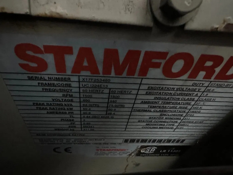 Groupe électrogène Perkins 1104D-44T Stamford 63 kVA Silent generatorset: photos 15