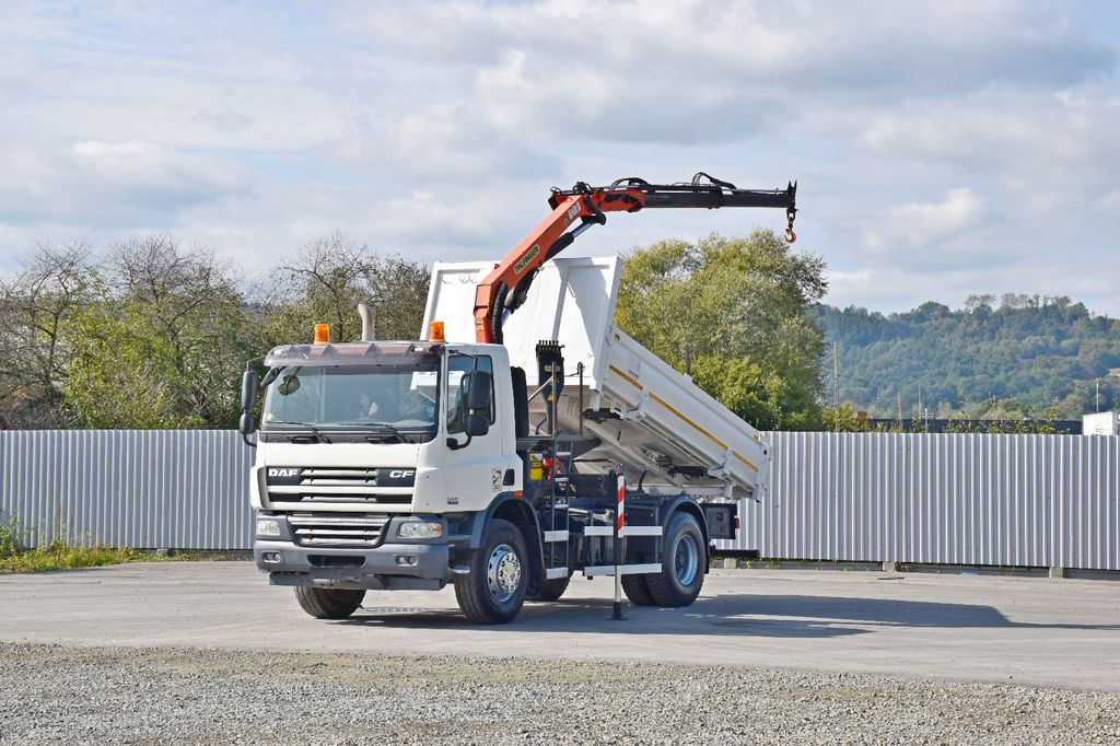 DAF CF 75.310 Kipper 4,30 m + KRAN * TOPZUSTAND DAF CF 75.310 Kipper 4,30 m + KRAN * TOPZUSTAND - Camion benne, Camion grue: photos 2 DAF CF 75.310 Kipper 4,30 m + KRAN * TOPZUSTAND DAF CF 75.310 Kipper 4,30 m + KRAN * TOPZUSTAND - Camion benne, Camion grue: photos 2