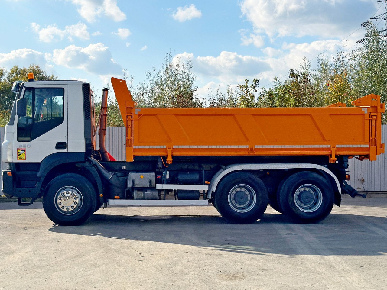 Camion benne, Camion grue Iveco TRAKKER 380 * Kipper 5,25 m + BORDMATIC / 6x4: photos 6