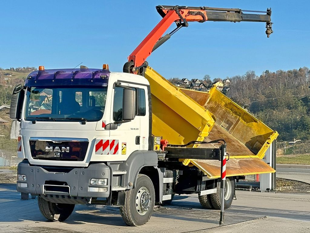 MAN TGS 18.320 * PK 12002 - EH A + FUNK * TOPZUSTAND - Camion benne, Camion grue: photos 3 MAN TGS 18.320 * PK 12002 - EH A + FUNK * TOPZUSTAND - Camion benne, Camion grue: photos 3