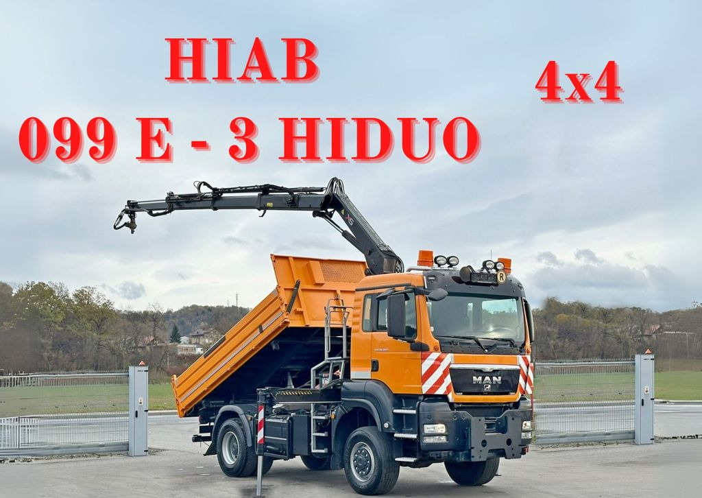 MAN TGS 18.360 * HIAB 099 E-3 HIDUO + FUNK *4x4 - Camion benne, Camion grue: photos 1 MAN TGS 18.360 * HIAB 099 E-3 HIDUO + FUNK *4x4 - Camion benne, Camion grue: photos 1