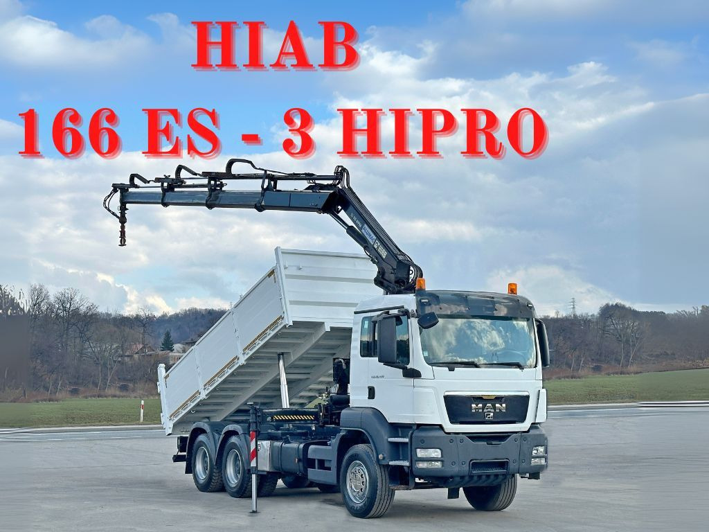 MAN TGS 26.400 * HIAB 166 ES - 3 HIPRO + FUNK * 6x4 - Camion grue, Camion benne: photos 1 MAN TGS 26.400 * HIAB 166 ES - 3 HIPRO + FUNK * 6x4 - Camion grue, Camion benne: photos 1