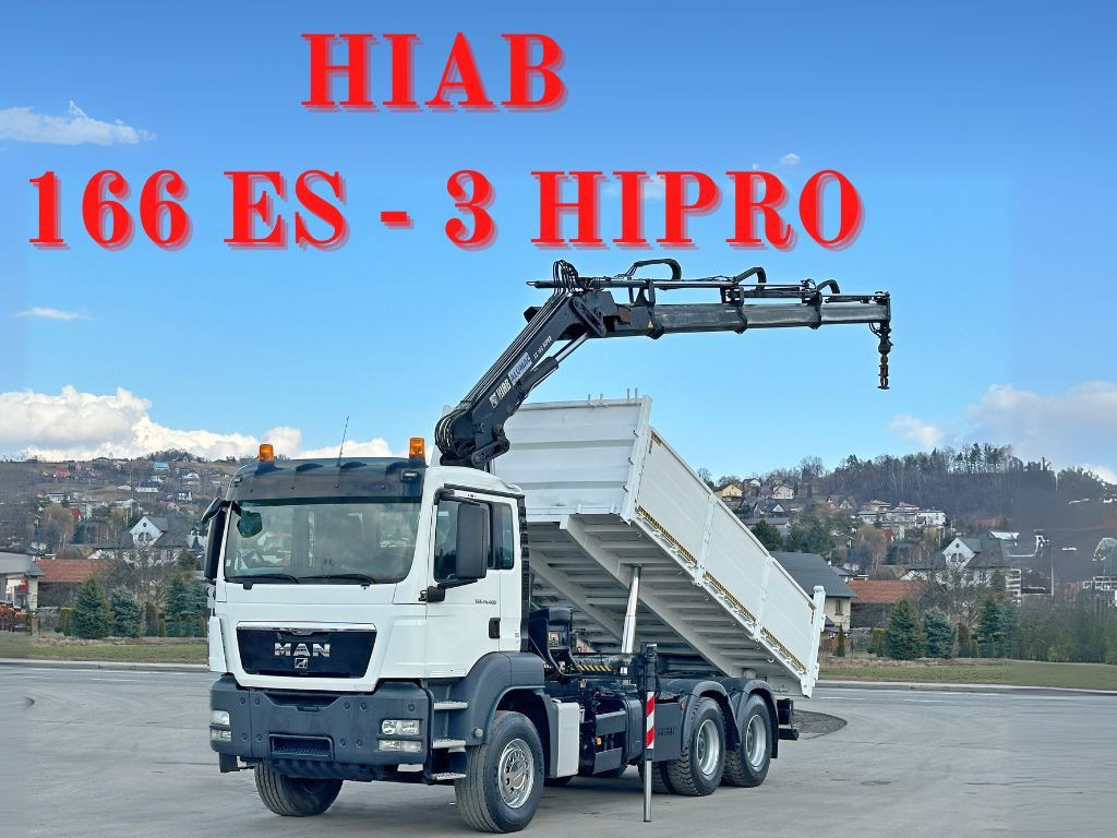 MAN TGS 26.400 * HIAB 166 ES - 3 HIPRO + FUNK * 6x4 - Camion benne, Camion grue: photos 1 MAN TGS 26.400 * HIAB 166 ES - 3 HIPRO + FUNK * 6x4 - Camion benne, Camion grue: photos 1