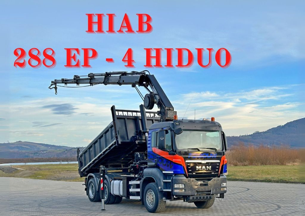 MAN TGS 33.480 * HIAB 288 EP - 4 HIDUO/ FUNK * 6x4 MAN TGS 33.480 * HIAB 288 EP - 4 HIDUO/ FUNK * 6x4 - Camion grue, Camion benne: photos 1 MAN TGS 33.480 * HIAB 288 EP - 4 HIDUO/ FUNK * 6x4 MAN TGS 33.480 * HIAB 288 EP - 4 HIDUO/ FUNK * 6x4 - Camion grue, Camion benne: photos 1
