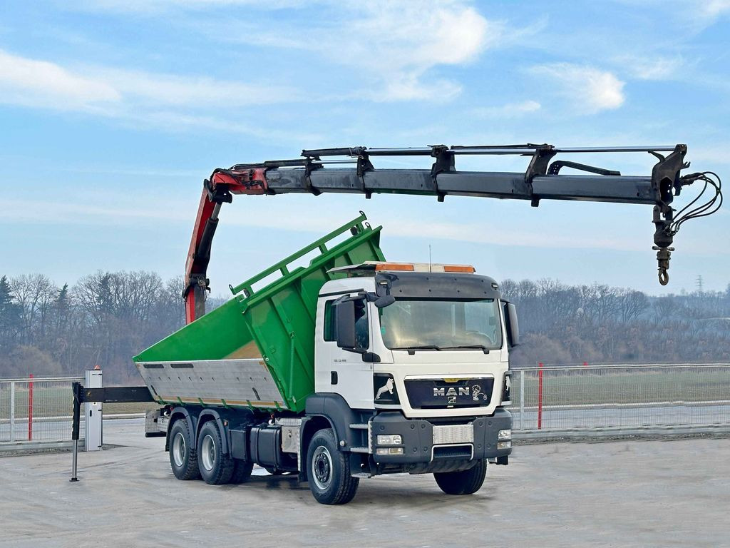 MAN TGS 33.480*KIPPER 5,70m * PK 23002 + FUNK * 6x4 - Camion benne, Camion grue: photos 2 MAN TGS 33.480*KIPPER 5,70m * PK 23002 + FUNK * 6x4 - Camion benne, Camion grue: photos 2