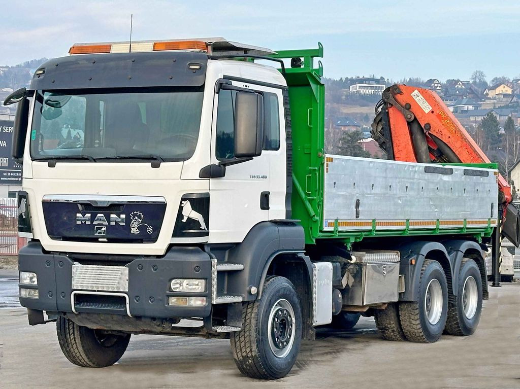 MAN TGS 33.480*KIPPER 5,70m * PK 23002 + FUNK * 6x4 - Camion benne, Camion grue: photos 3 MAN TGS 33.480*KIPPER 5,70m * PK 23002 + FUNK * 6x4 - Camion benne, Camion grue: photos 3