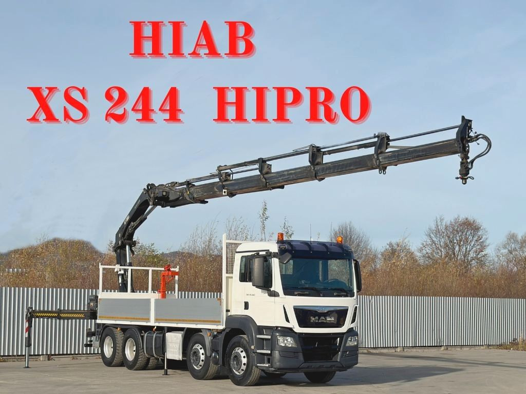 MAN TGS 35.440 * HIAB XS 244 HIPRO +FUNK / 8x4 - Camion grue: photos 1 MAN TGS 35.440 * HIAB XS 244 HIPRO +FUNK / 8x4 - Camion grue: photos 1