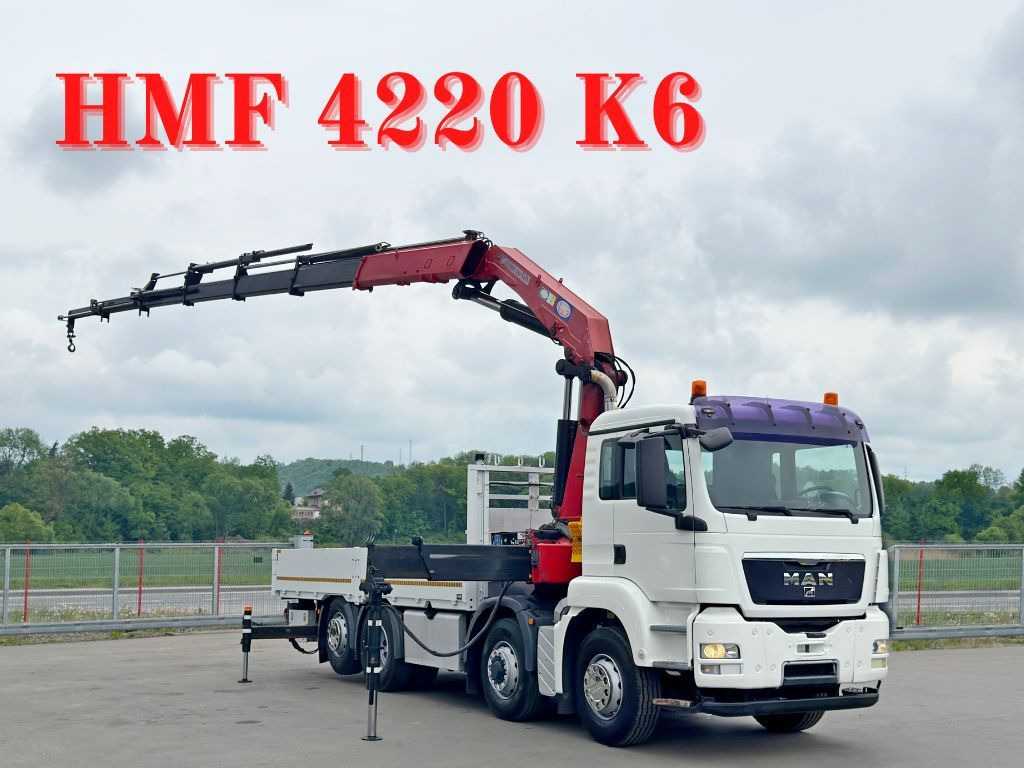 MAN TGS 35.440* KIPPER 6,00m * HMF 4220 K6/FUNK* 8x4 - Camion grue: photos 1 MAN TGS 35.440* KIPPER 6,00m * HMF 4220 K6/FUNK* 8x4 - Camion grue: photos 1