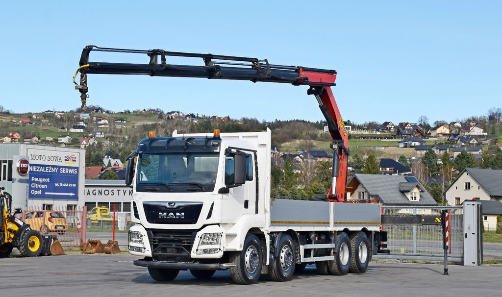 MAN TGS 35.500 * PK 22002 - EH C + FUNK * 8x4 * TOP - Camion grue, Camion plateau: photos 2 MAN TGS 35.500 * PK 22002 - EH C + FUNK * 8x4 * TOP - Camion grue, Camion plateau: photos 2