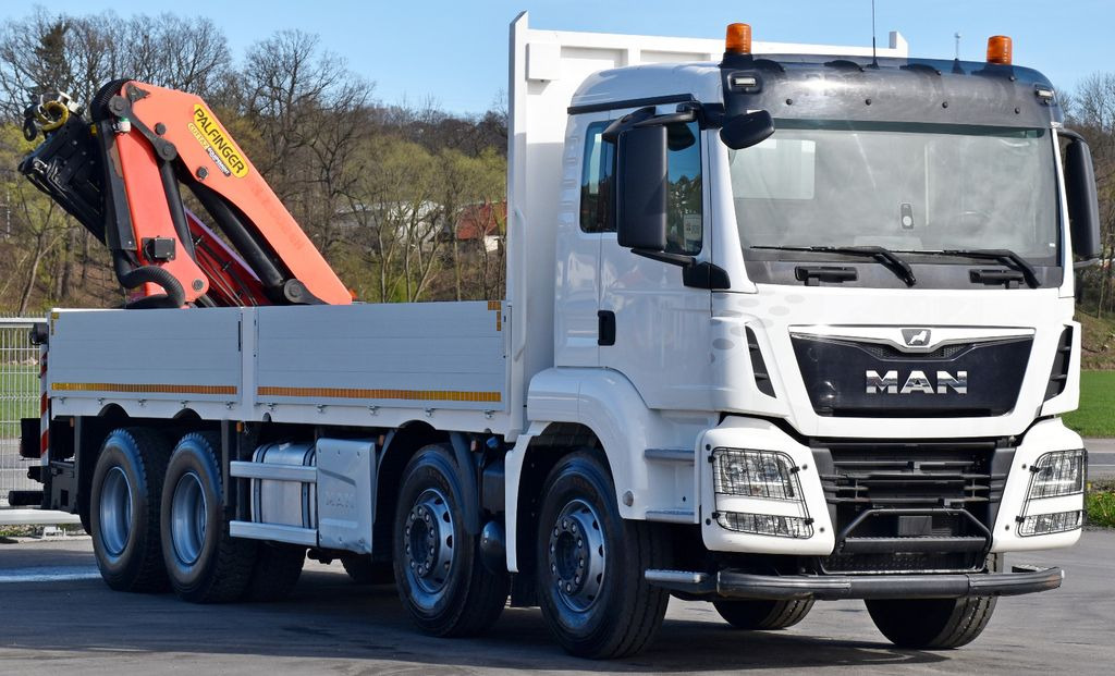 MAN TGS 35.500 * PK 22002 - EH C + FUNK * 8x4 * TOP - Camion grue, Camion plateau: photos 3 MAN TGS 35.500 * PK 22002 - EH C + FUNK * 8x4 * TOP - Camion grue, Camion plateau: photos 3