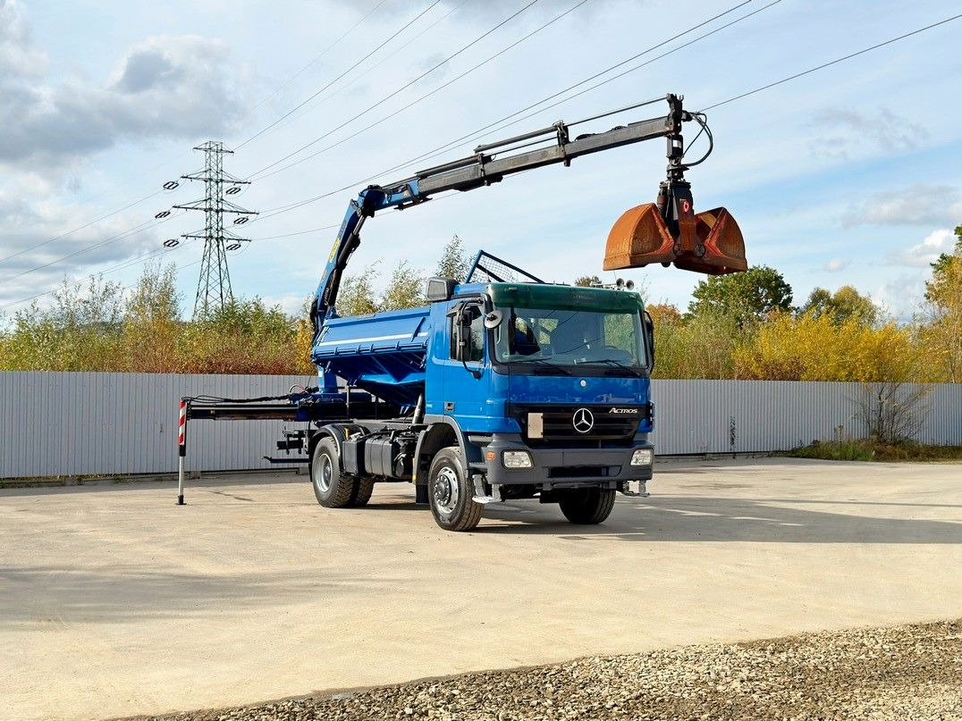 Mercedes-Benz ACTROS 1841 * PK 10501 + FUNK * TOP * 4x4 - Camion benne, Camion grue: photos 2 Mercedes-Benz ACTROS 1841 * PK 10501 + FUNK * TOP * 4x4 - Camion benne, Camion grue: photos 2
