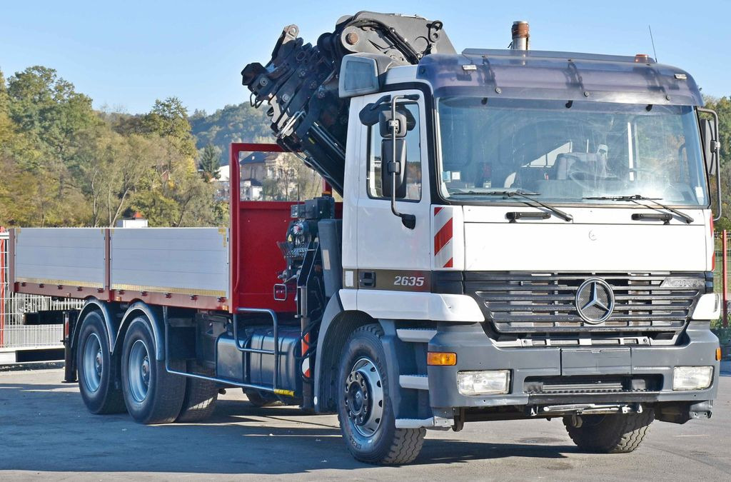 Mercedes-Benz ACTROS 2635 Pritsche 6,40m + HIAB 400 E-5 + FUNK Mercedes-Benz ACTROS 2635 Pritsche 6,40m + HIAB 400 E-5 + FUNK - Camion grue: photos 3 Mercedes-Benz ACTROS 2635 Pritsche 6,40m + HIAB 400 E-5 + FUNK Mercedes-Benz ACTROS 2635 Pritsche 6,40m + HIAB 400 E-5 + FUNK - Camion grue: photos 3