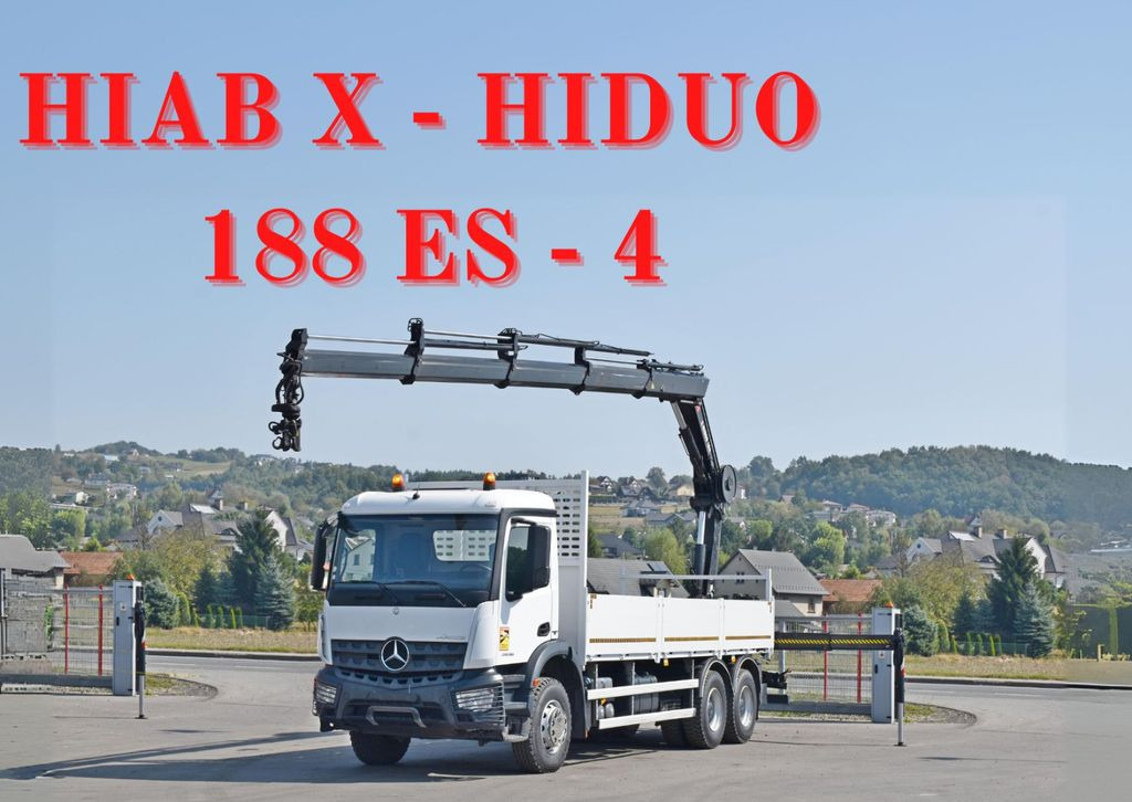 Mercedes-Benz ACTROS 2636 *HIAB X-HIDUO 188 ES-4/FUNK + * 6x4 - Camion grue, Camion plateau: photos 1 Mercedes-Benz ACTROS 2636 *HIAB X-HIDUO 188 ES-4/FUNK + * 6x4 - Camion grue, Camion plateau: photos 1