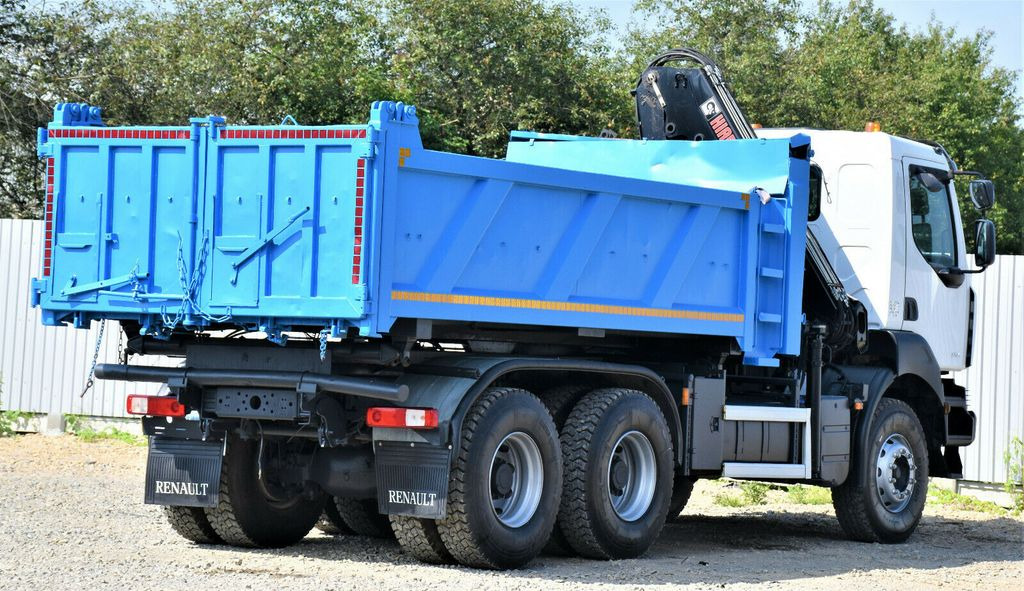 Camion grue, Camion benne Renault KERAX 370 DXI* HIAB 122B-3 HIDUO/FUNK * 6x4: photos 7