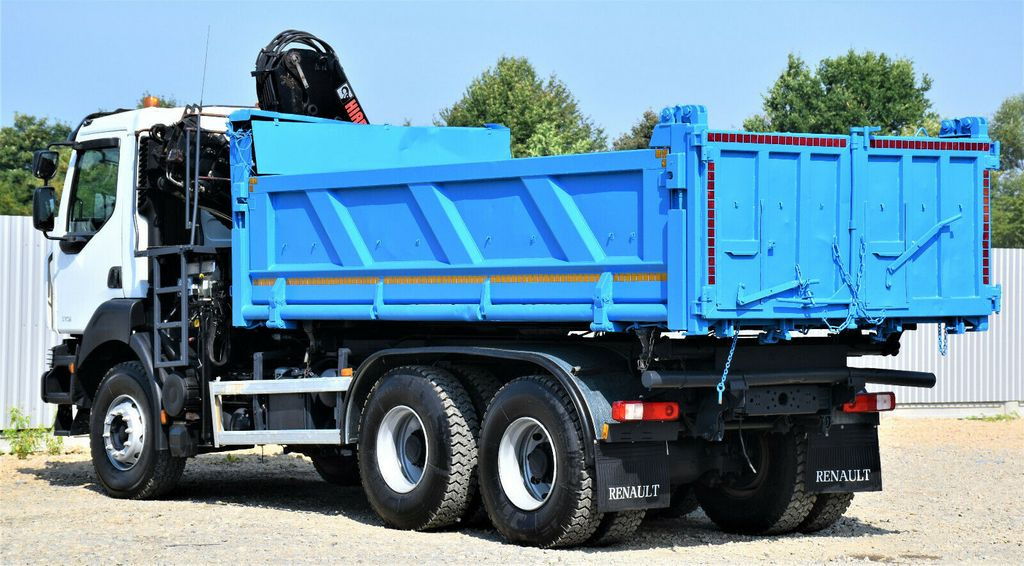 Camion grue, Camion benne Renault KERAX 370 DXI* HIAB 122B-3 HIDUO/FUNK * 6x4: photos 8