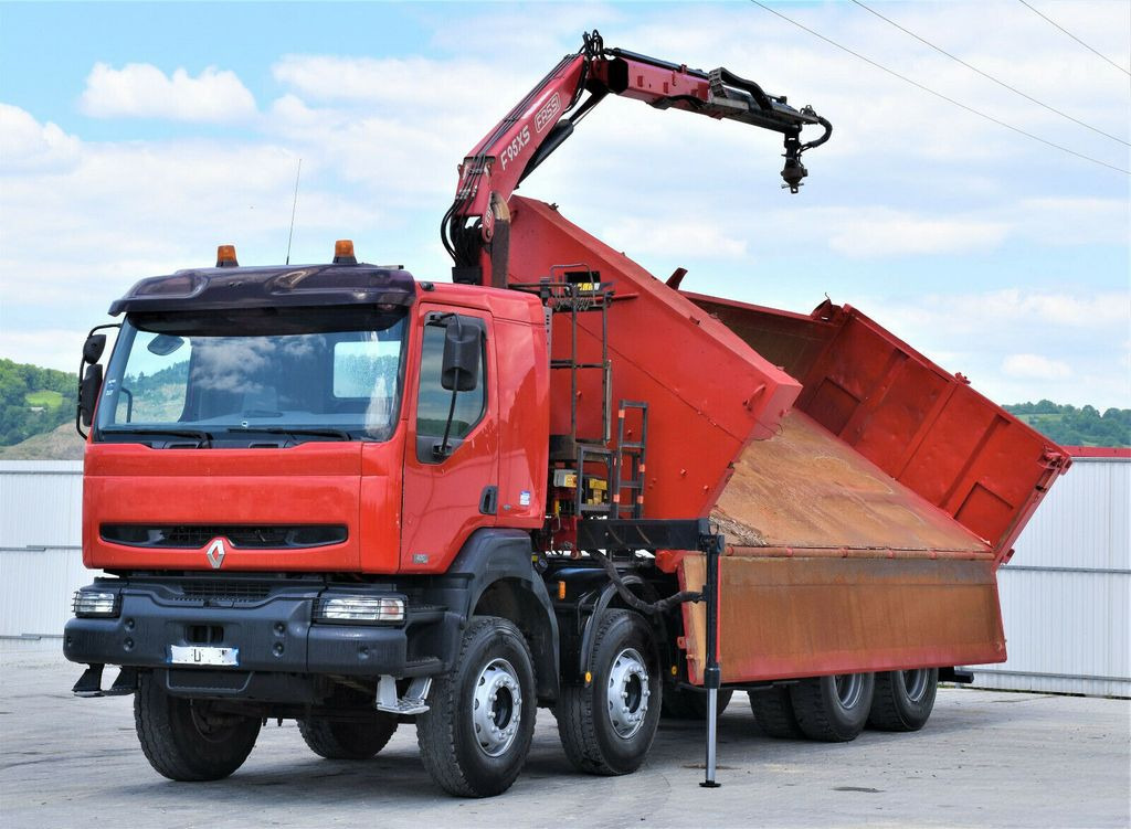 Renault KERAX 420 DCI Kipper 6,30m+FASSI F95AXS.21+FUNK - Camion grue, Camion benne: photos 5 Renault KERAX 420 DCI Kipper 6,30m+FASSI F95AXS.21+FUNK - Camion grue, Camion benne: photos 5
