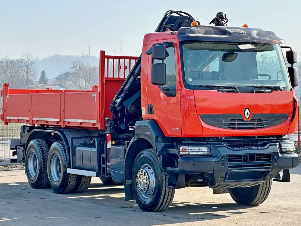 Renault KERAX 430* HIAB 144 E-3 HIDUO + FUNK / 6x4 - Camion grue, Camion benne: photos 3 Renault KERAX 430* HIAB 144 E-3 HIDUO + FUNK / 6x4 - Camion grue, Camion benne: photos 3