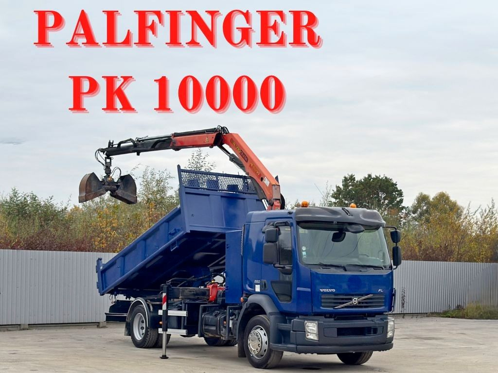 Volvo FL280 KIPPER 4,35m * PALFINGER PK 10000 + FUNK - Camion grue: photos 1 Volvo FL280 KIPPER 4,35m * PALFINGER PK 10000 + FUNK - Camion grue: photos 1