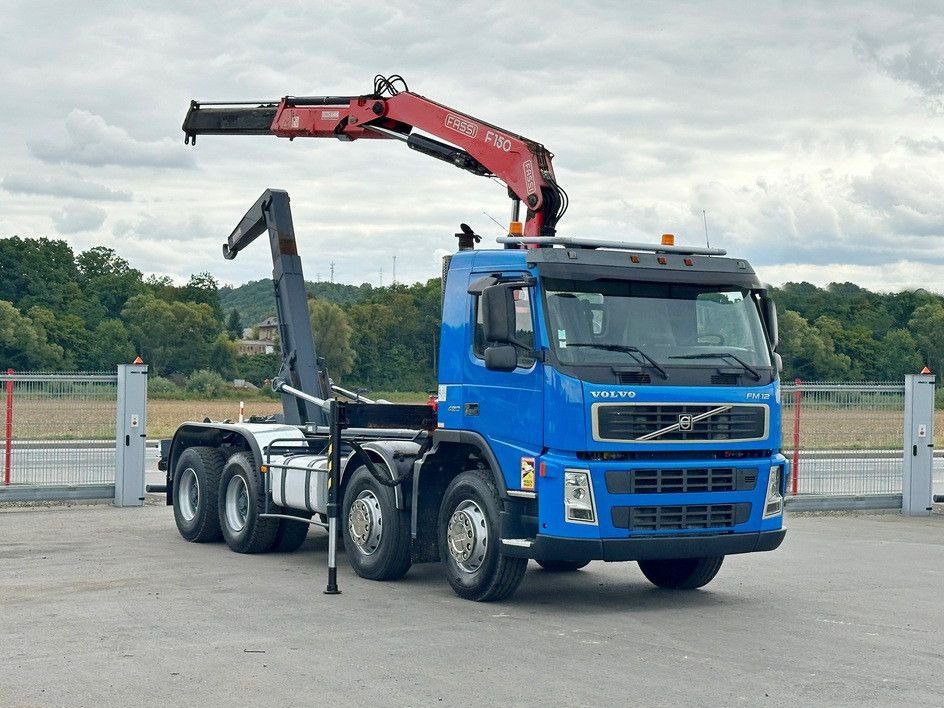 Volvo FM 12.420 * FASSI F150A.21 * 8x4 * TOP - Camion ampliroll, Camion grue: photos 2 Volvo FM 12.420 * FASSI F150A.21 * 8x4 * TOP - Camion ampliroll, Camion grue: photos 2