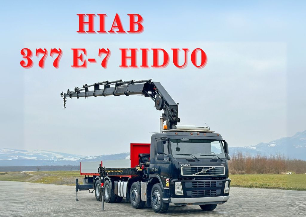 Volvo FM 440* HIAB 377 E-7 HIDUO + FUNK / 8x4 Volvo FM 440* HIAB 377 E-7 HIDUO + FUNK / 8x4 - Camion plateau, Camion grue: photos 1 Volvo FM 440* HIAB 377 E-7 HIDUO + FUNK / 8x4 Volvo FM 440* HIAB 377 E-7 HIDUO + FUNK / 8x4 - Camion plateau, Camion grue: photos 1
