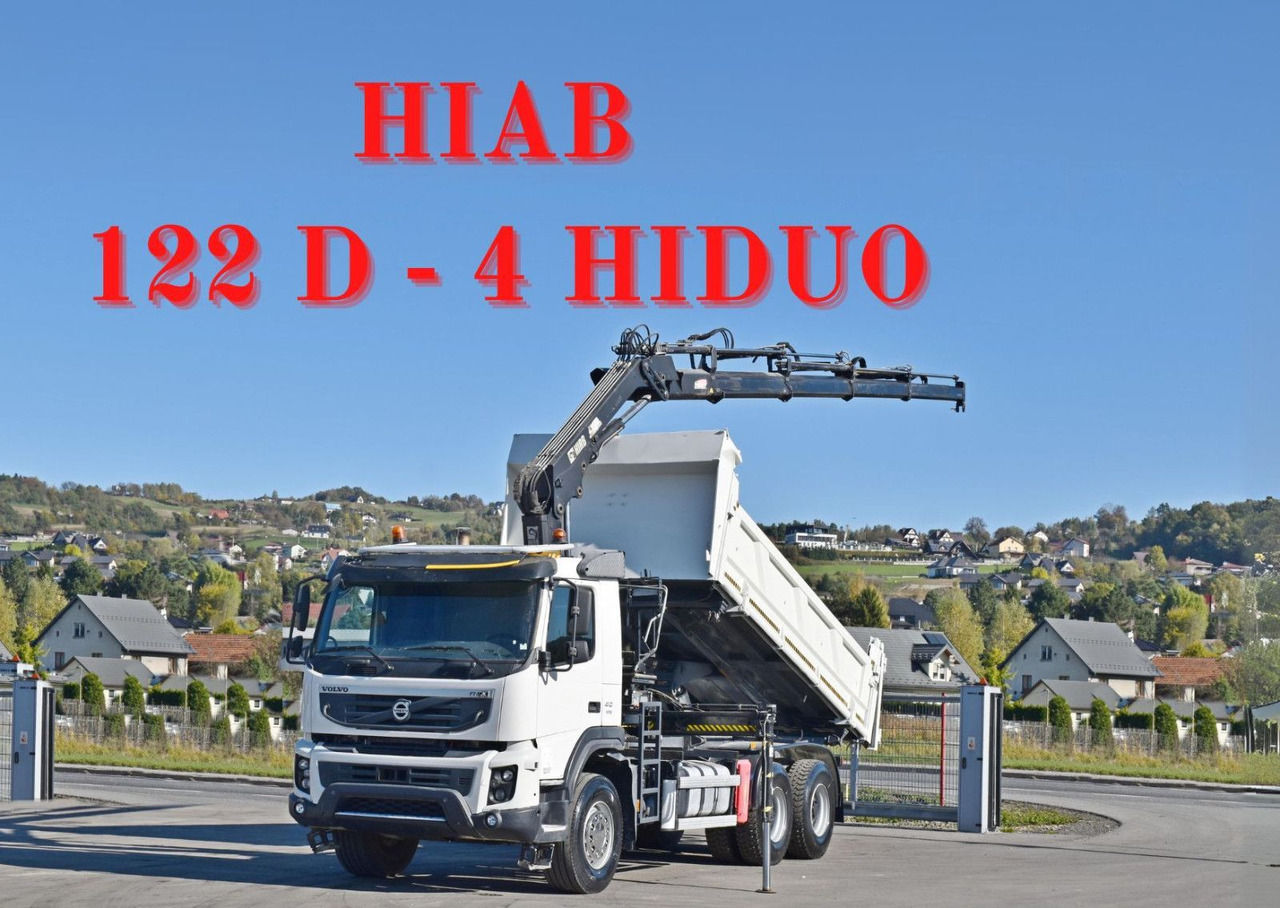 Volvo FMX 410 Kipper 5,20m*HIAB 122 D-4 HIDUO/FUNK*6x4 - Camion grue: photos 1 Volvo FMX 410 Kipper 5,20m*HIAB 122 D-4 HIDUO/FUNK*6x4 - Camion grue: photos 1