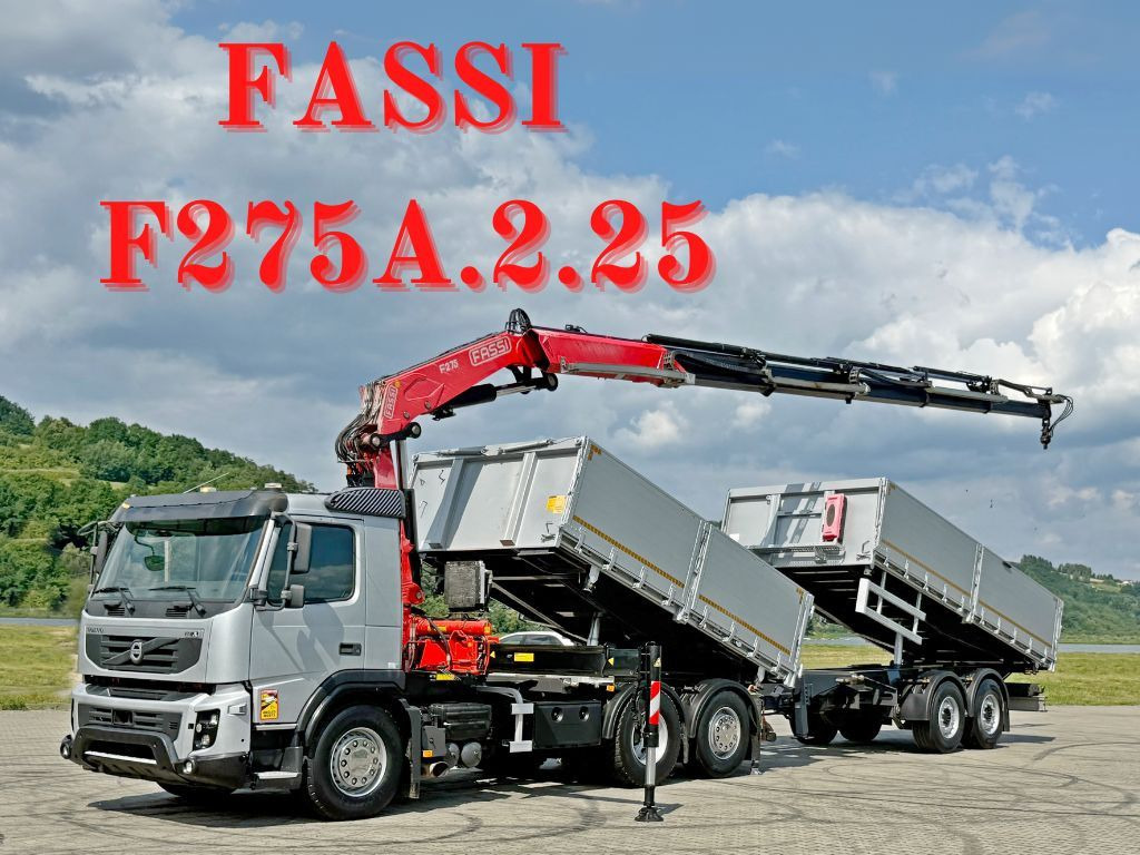 Volvo FMX 420* FASSI F275.2.25 + FUNK + Anhänger / TOP - Camion benne, Camion grue: photos 1 Volvo FMX 420* FASSI F275.2.25 + FUNK + Anhänger / TOP - Camion benne, Camion grue: photos 1