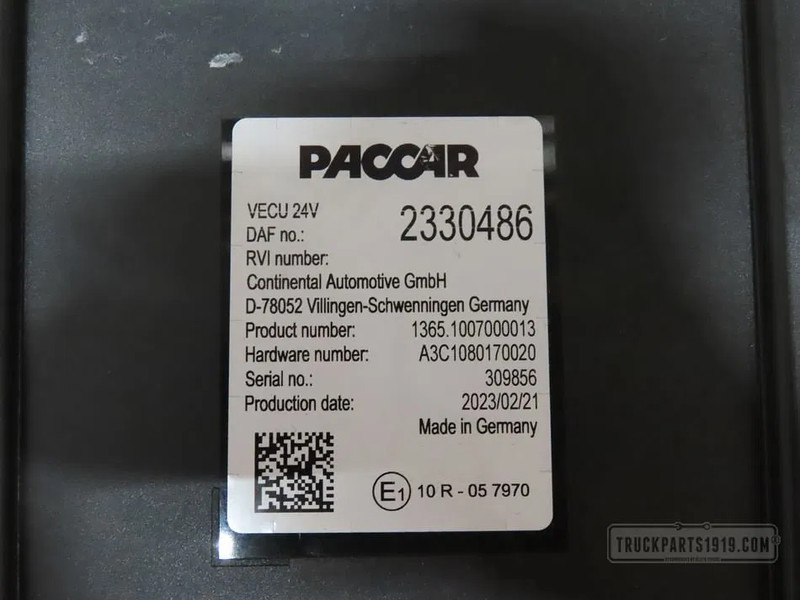 DAF 2330486 VECU Regeleenheid - Bloc de gestion pour Camion: photos 2 DAF 2330486 VECU Regeleenheid - Bloc de gestion pour Camion: photos 2