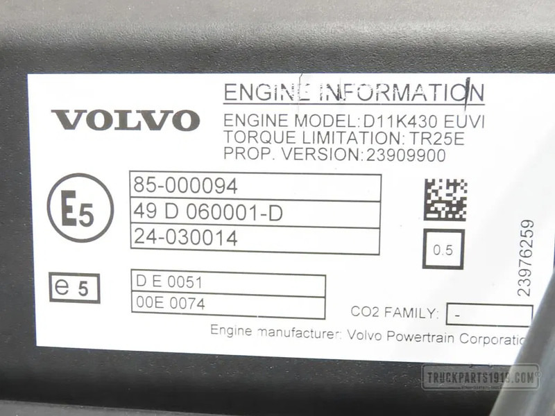 Volvo 23639097 Motor D11K430 E6 Volvo - Moteur pour Camion: photos 3 Volvo 23639097 Motor D11K430 E6 Volvo - Moteur pour Camion: photos 3