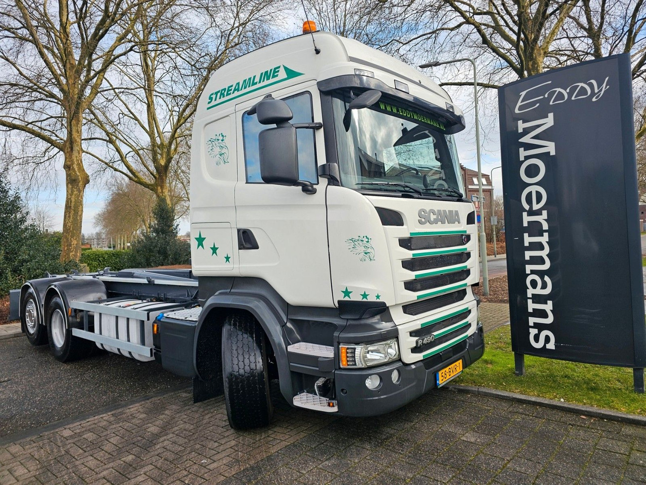 Scania R490 Highline Abrollkipper - Camion ampliroll: photos 1 Scania R490 Highline Abrollkipper - Camion ampliroll: photos 1