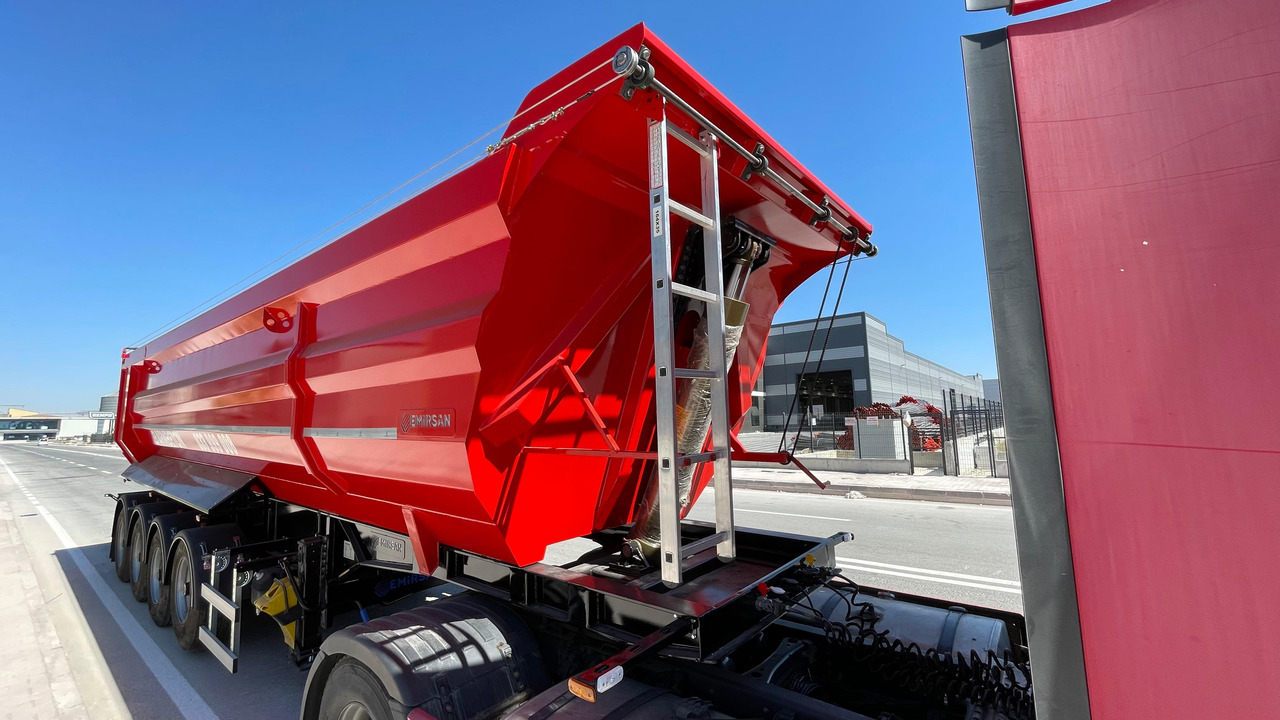 EMIRSAN SELF-STEERING, 4 AXLE U TYPE TIPPER - Semi-remorque benne: photos 3 EMIRSAN SELF-STEERING, 4 AXLE U TYPE TIPPER - Semi-remorque benne: photos 3