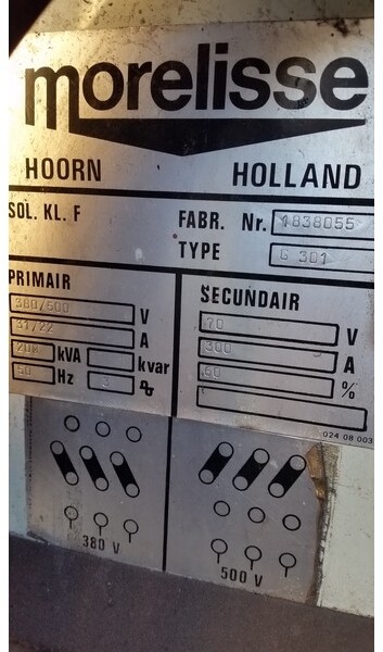 Morelisse Arcmaster 503S - Equipement de soudage: photos 4 Morelisse Arcmaster 503S - Equipement de soudage: photos 4