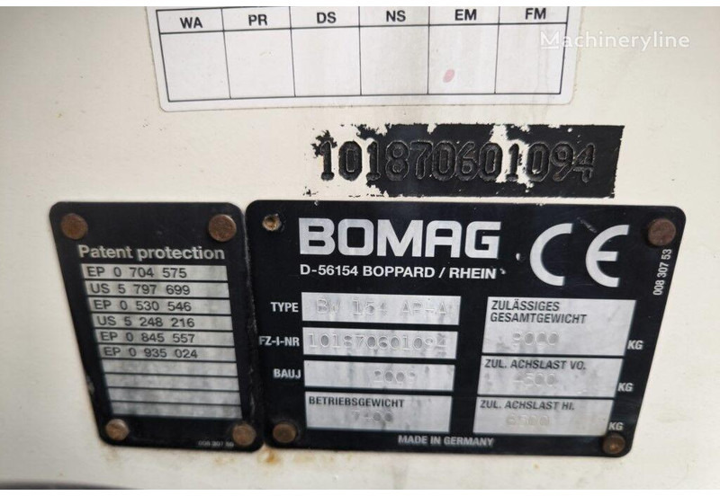 Compacteur Bomag BW 154 AP - Road roller+BS 150 type seeder: photos 14