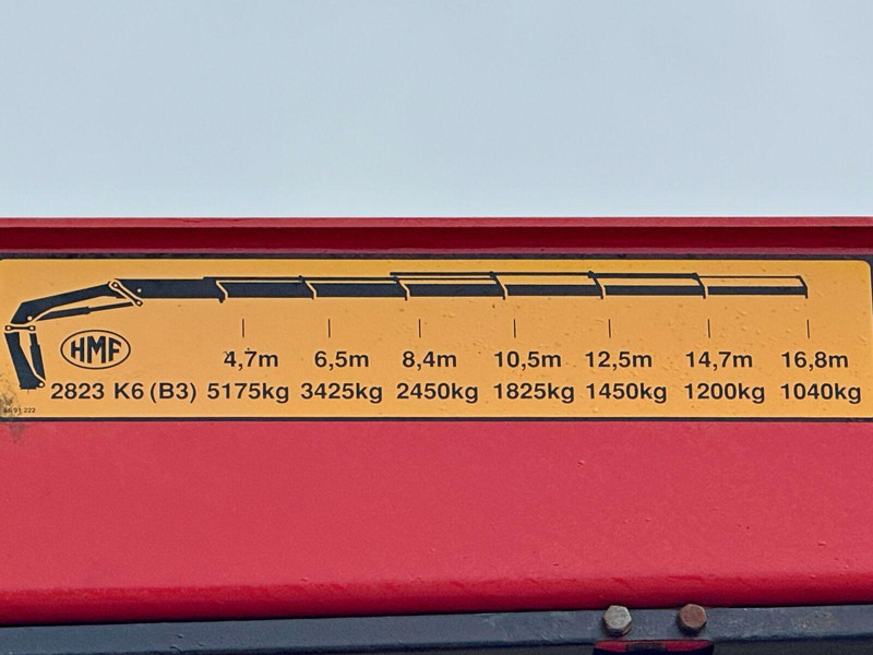 Camion benne, Camion grue DAF CF 85.380 * HMF 2823 K6 (B3) + FUNK * 8x4 * TOP: photos 8