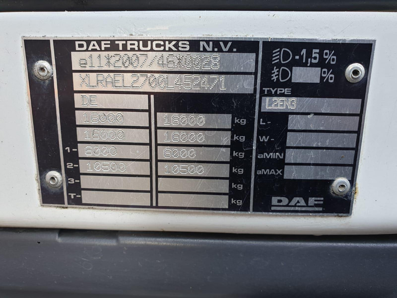 DAF LF 220 EURO 6 6 CYL. LAMBERET - crédit-bail DAF LF 220 EURO 6 6 CYL. LAMBERET: photos 18