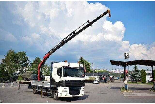 DAF XF 105.410 - Camion plateau, Camion grue: photos 1 DAF XF 105.410 - Camion plateau, Camion grue: photos 1
