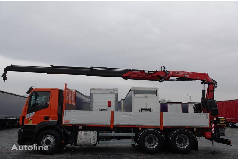 Iveco 420 Flatbed + crane FASSI 185 6x2 - Camion plateau, Camion grue: photos 2 Iveco 420 Flatbed + crane FASSI 185 6x2 - Camion plateau, Camion grue: photos 2