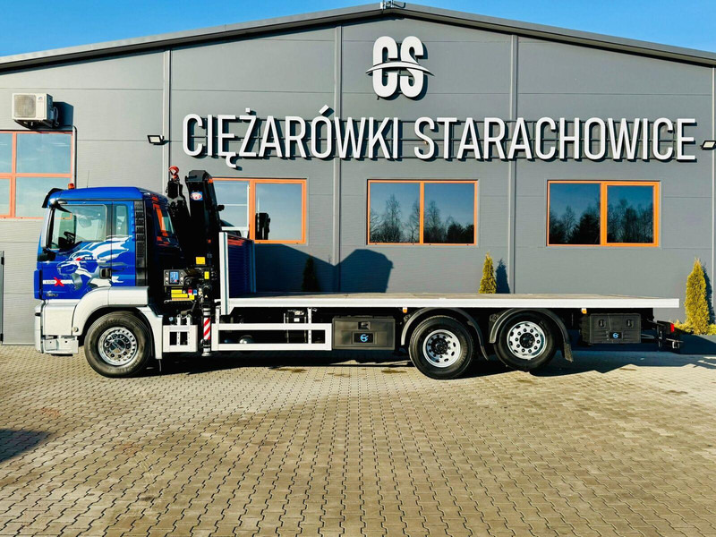 MAN MAN TGS 26.360 // E6 // 6x2 // platforma laweta 7,2m z HDs HMF 1 - Camion plateau, Camion grue: photos 2 MAN MAN TGS 26.360 // E6 // 6x2 // platforma laweta 7,2m z HDs HMF 1 - Camion plateau, Camion grue: photos 2